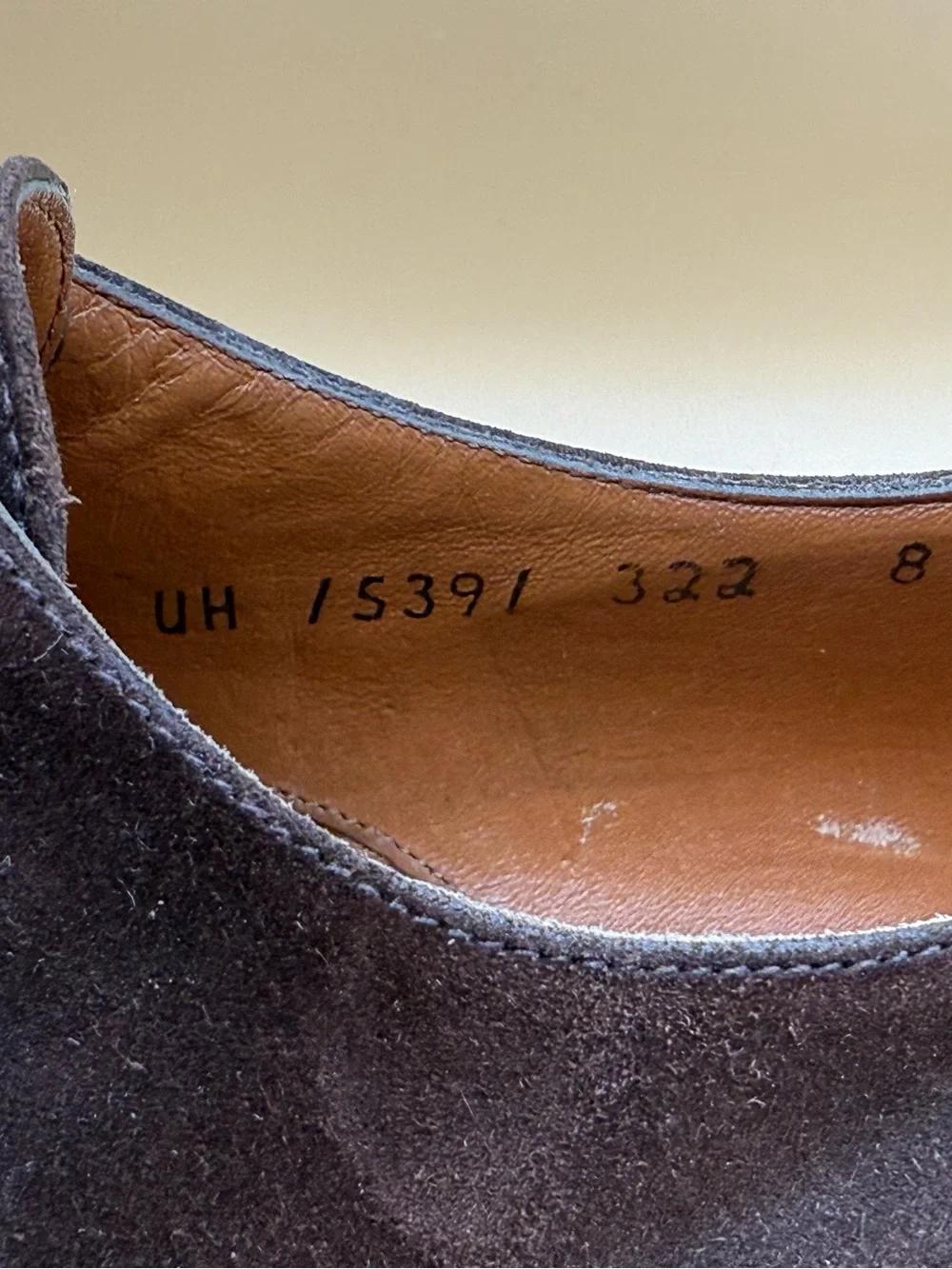Salvatore Ferragamo Studio Brown Suede Single Monk Strap Shoes Box COA 8 D